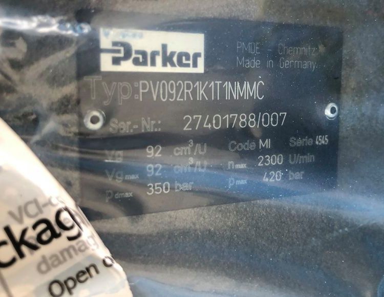 美国parker派克柱塞泵PV092系列PV092R1K1T1NMMC