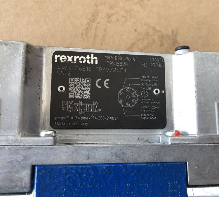 REXROTH力士乐R901496443 4WREE6E16-3X/V/24F1比例换向阀