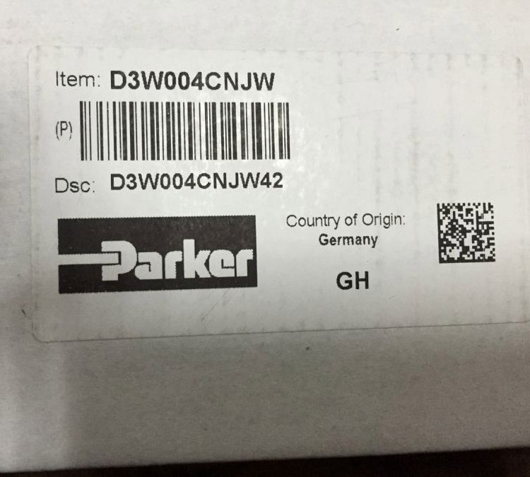 parker电磁换向阀D3W004CNJW派克D3W系列 电厂常用