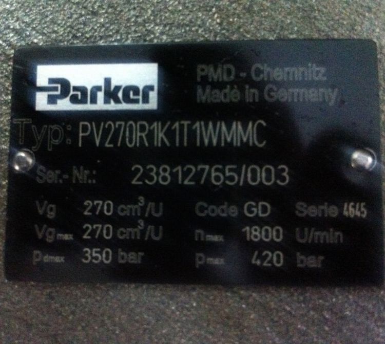 进口美国parker派克柱塞泵PV270系列 PV270R1K1T1WMMC