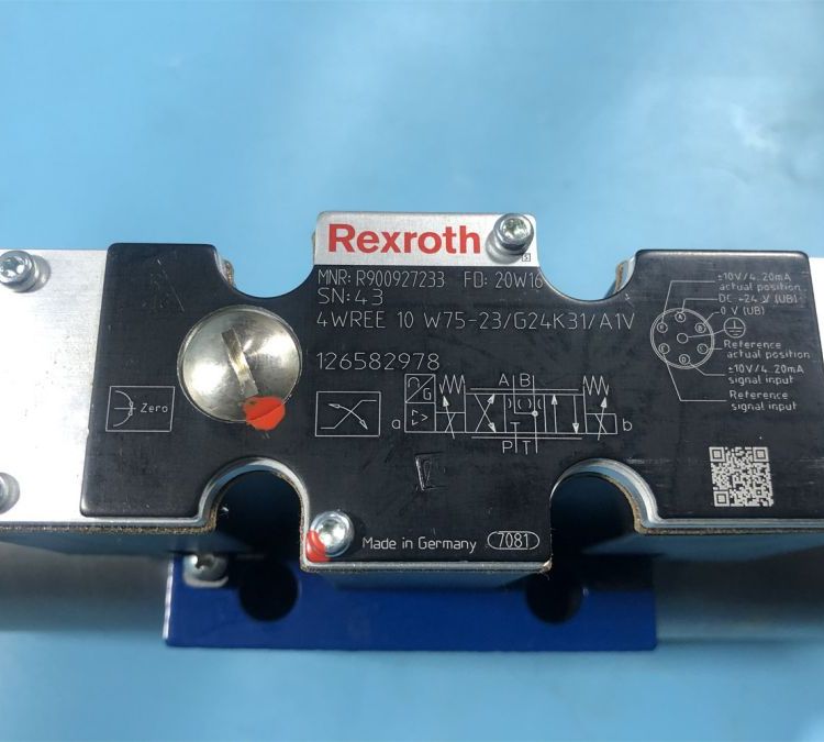 德国力士乐比例方向阀R900927233 4WREE10W75-2X/G24K31/A1V
