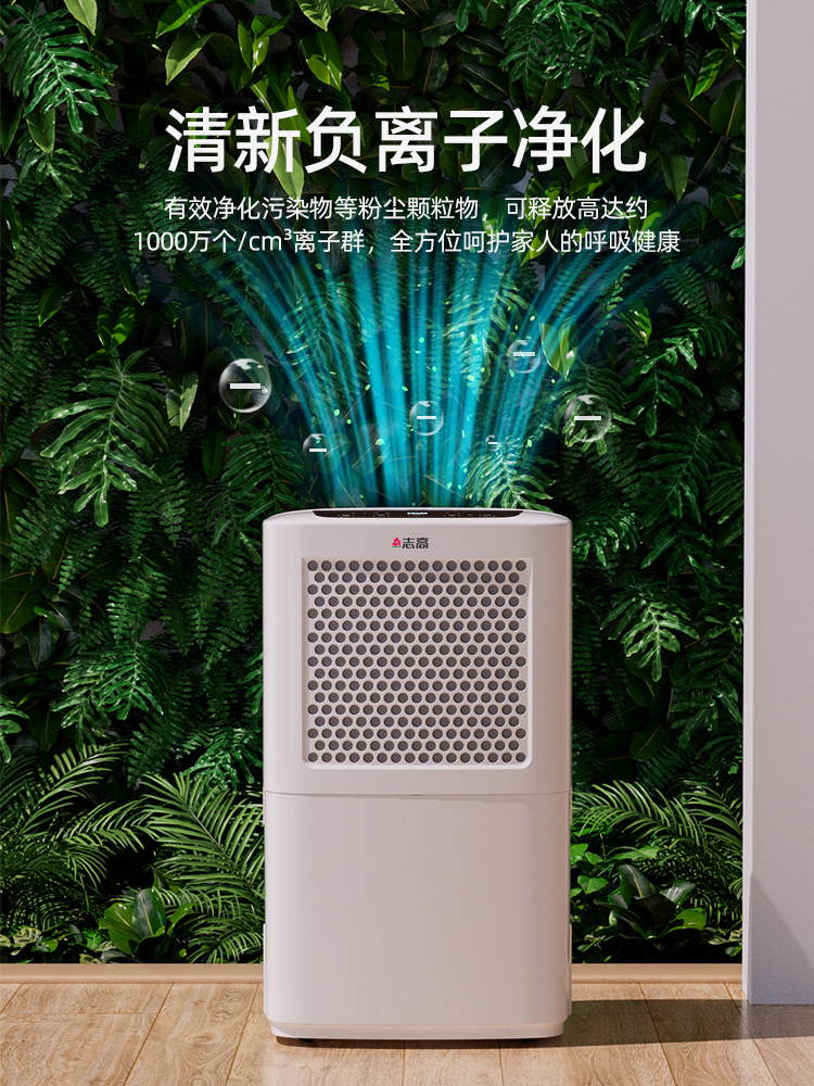 志高210除湿机抽湿干燥器家用吸湿工业大功率地下室除潮室内干衣