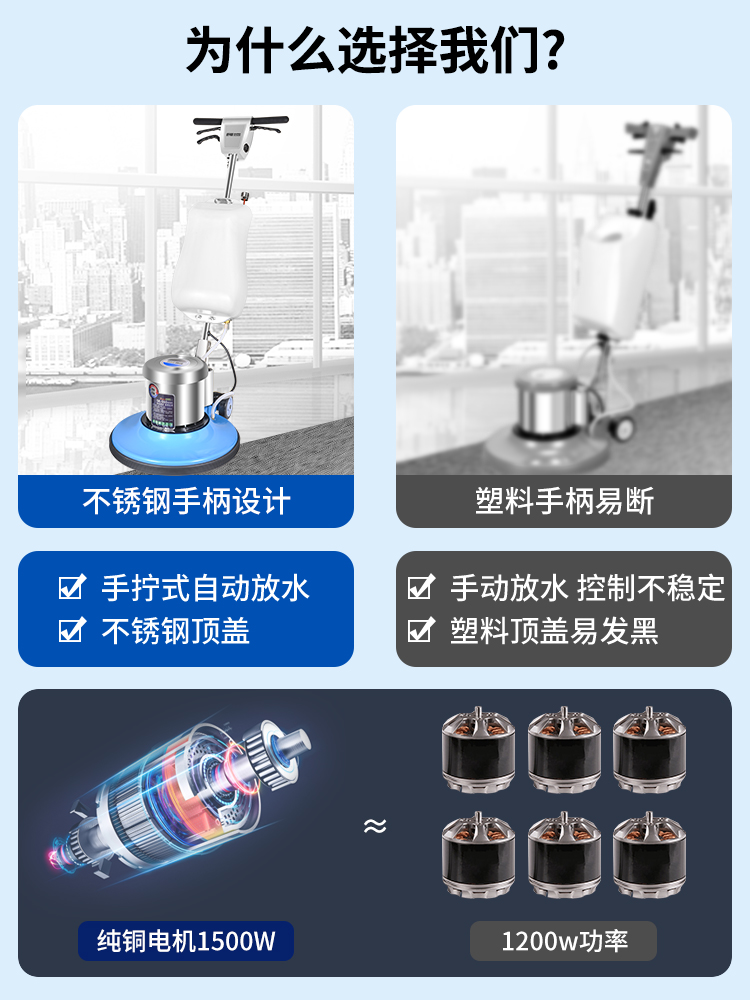 超云SK550地面地毯清洗机酒店商用工业手推式洗地机专用刷地机器