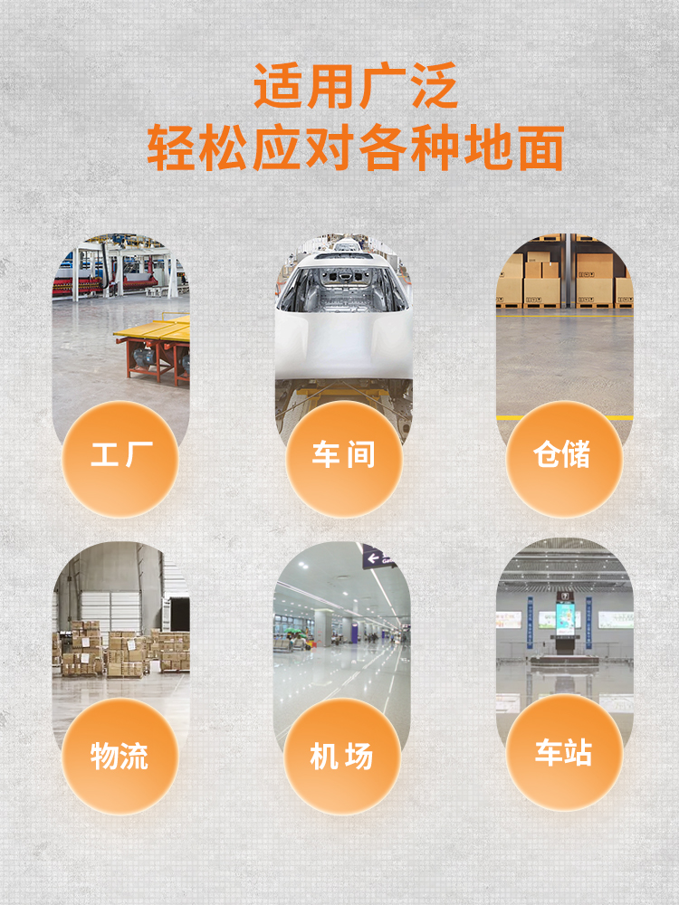 荣事达手推式洗地机工业车间商用拖地机工厂超市扫地机车库擦地机