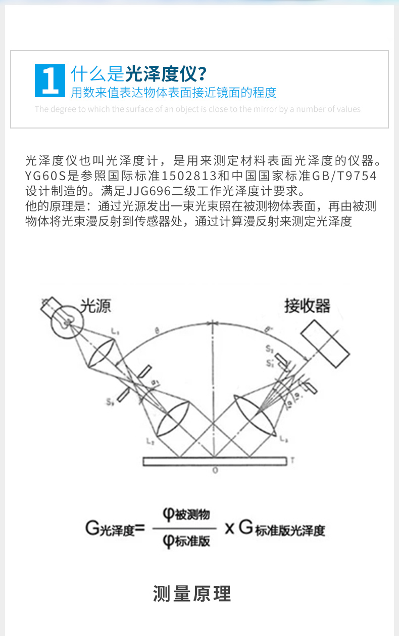 YG60/60S/268 Glossmeter 3nh Sanenzhi High Precision Ceramic Marble Economic Glossmeter