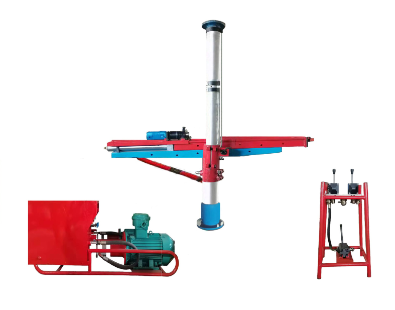 ZYJ-880/180 pillar hydraulic rotary drilling rig for mining and various accessories