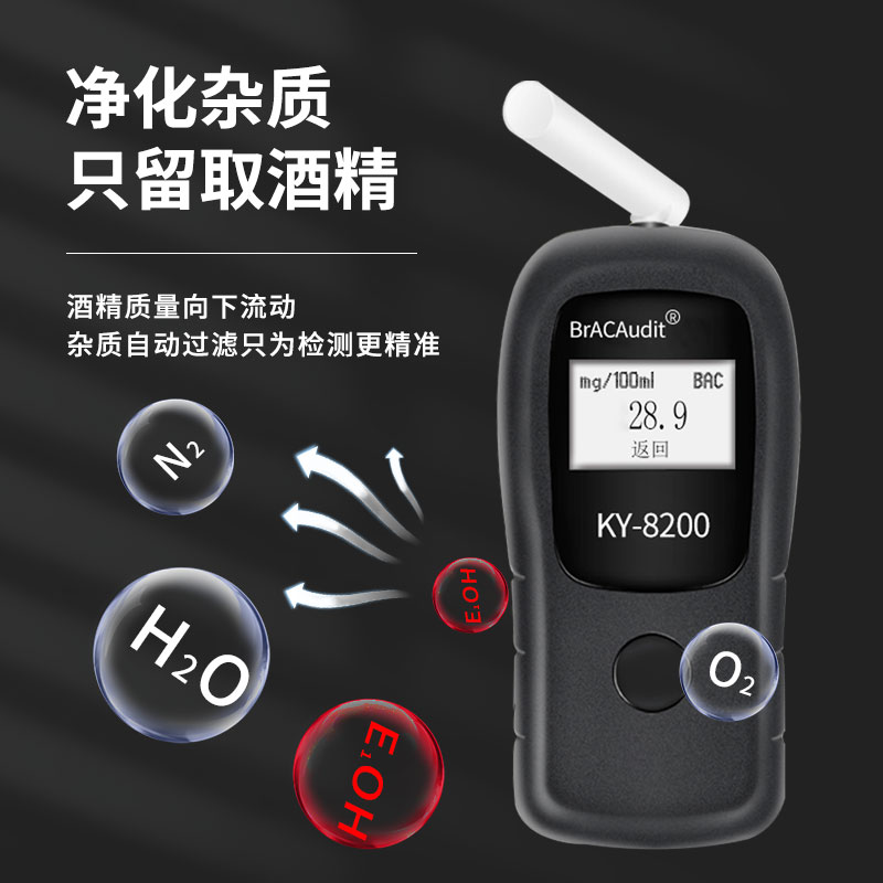 科运花豹2号 3号 6号酒精检测仪酒精测试仪 吹气式 专用家用便携