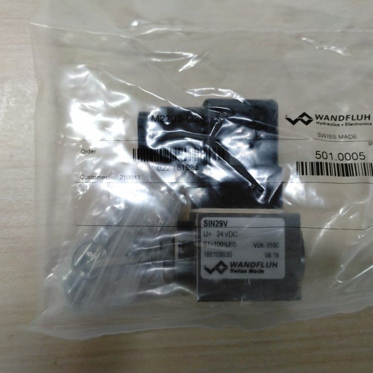 原装? M2203-G24万福乐WANDFLUH电磁溢流阀技术参数SIN29V 24V