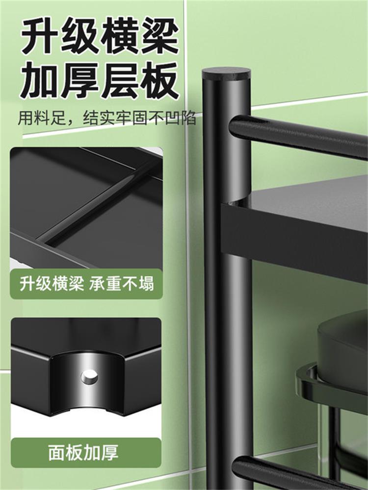 厨房置物架落地式多层家用多功能微波炉收纳架烤箱锅具货架储物架