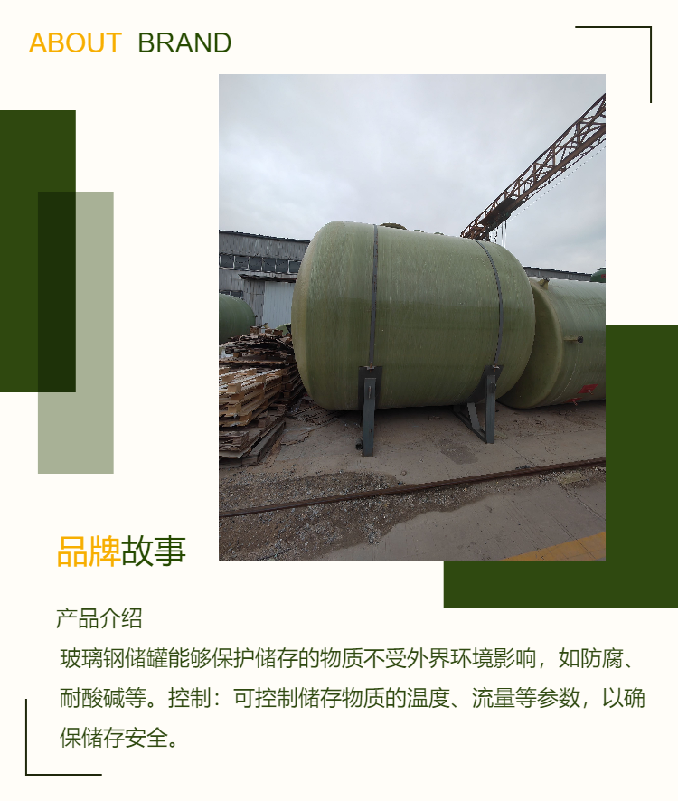 Weihan buried high-temperature resistant wrapped fiberglass hydrogen peroxide storage tank, dairy container, square elliptical transport water tank