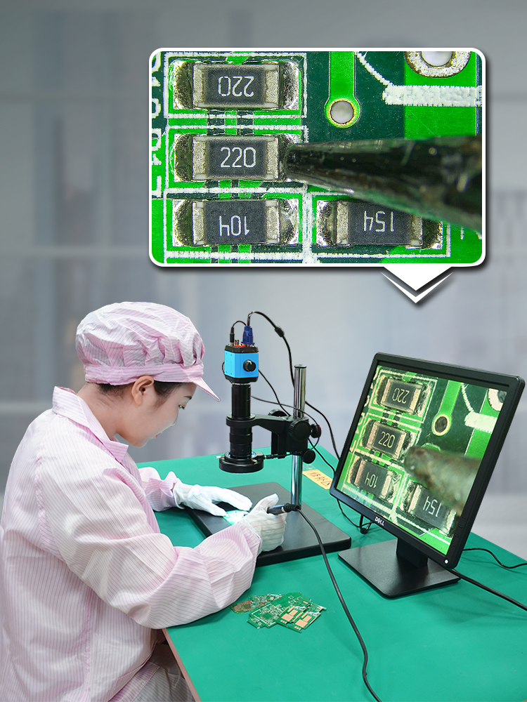 高品GP-660V 电子显微镜测量USB工业高清CCD相机高倍放大维修手机