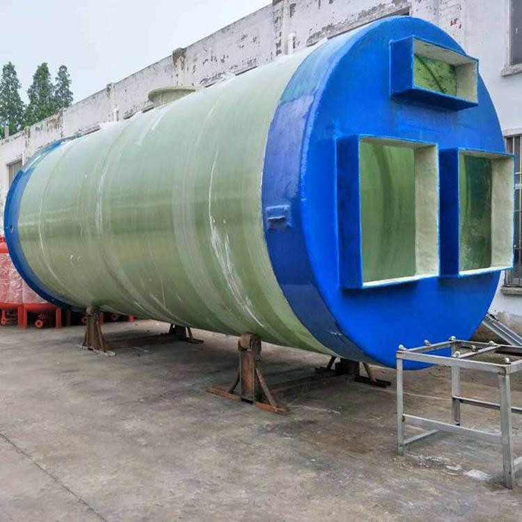 玻璃钢一体化污水提升泵站 地埋式城镇排水雨水输送智能泵站