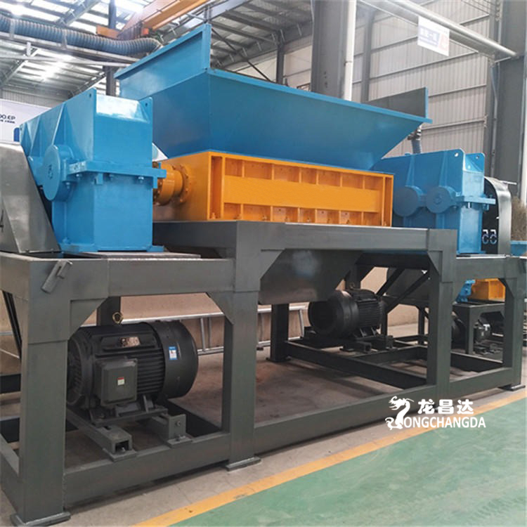 Multifunctional metal plastic wood dual axis shredder Industrial and domestic waste crusher equipment 750 type