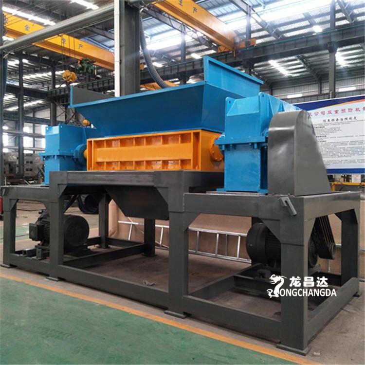 Multifunctional metal plastic wood dual axis shredder Industrial and domestic waste crusher equipment 750 type