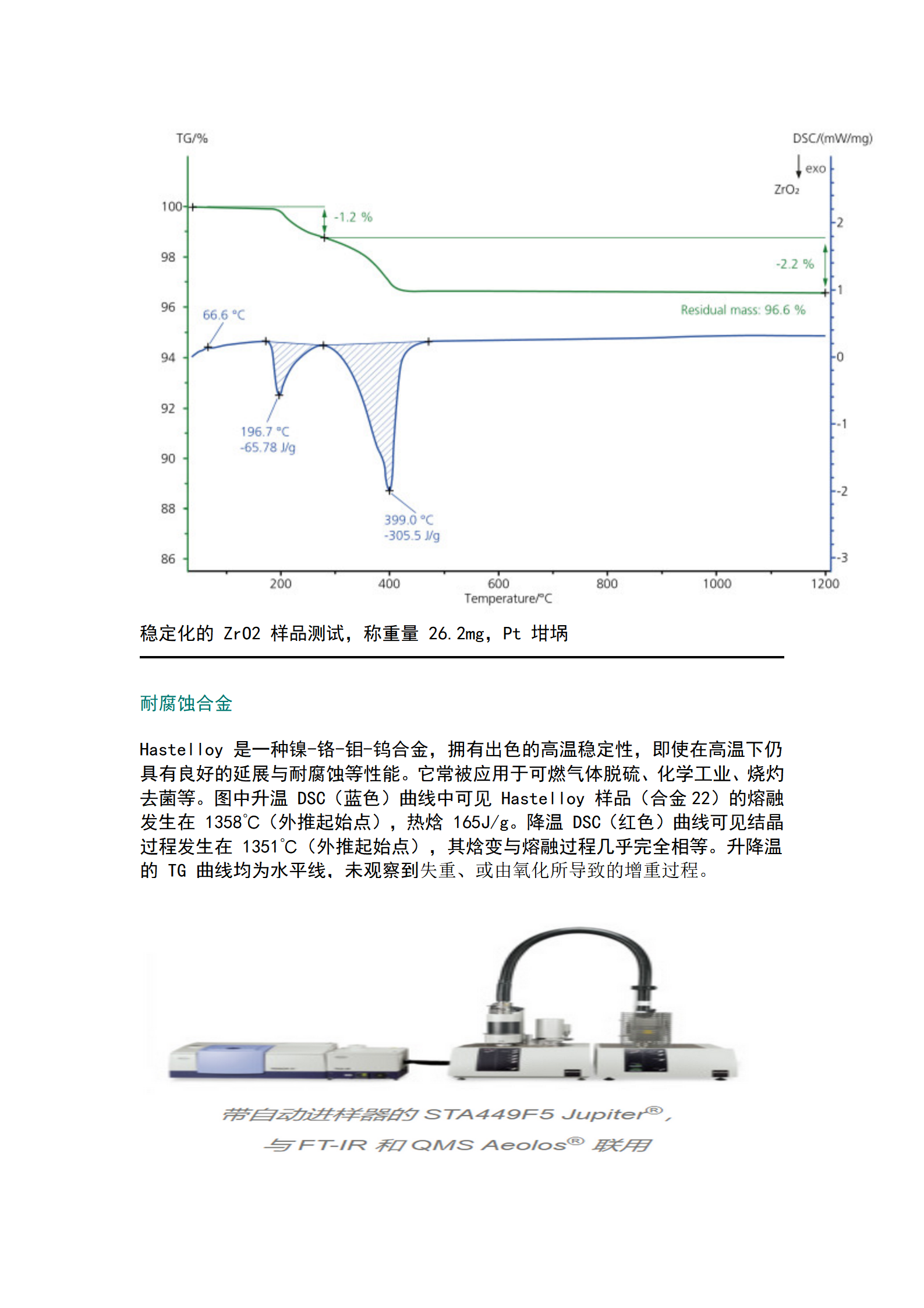 NETZSCH DSC/DTA-TG STA 449 synchronous thermal analyzer from Germany