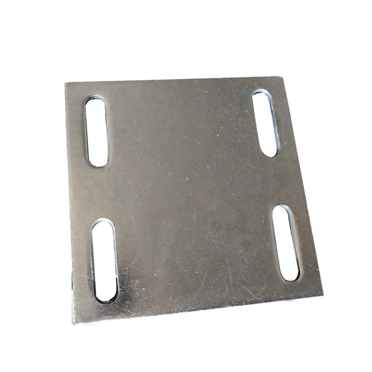 Weize pre embedded steel plate, galvanized iron plate, curtain wall engineering, steel structure connectors 6-10mm, embedded plate after installation