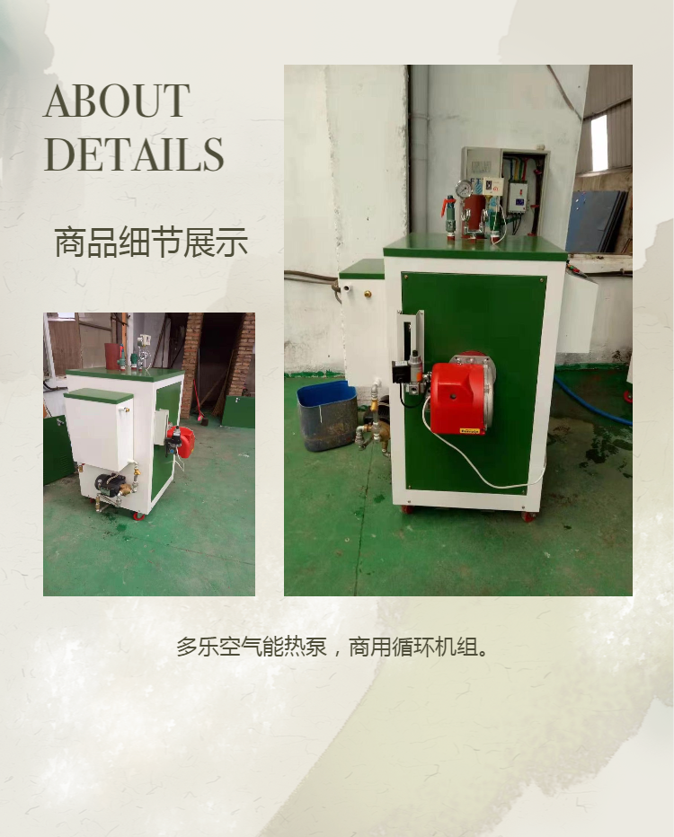 Duole fully automatic gas steam generator for food processing, fruit and vegetable drying, washing, chemical engineering, low-carbon, energy-saving, and environmental protection