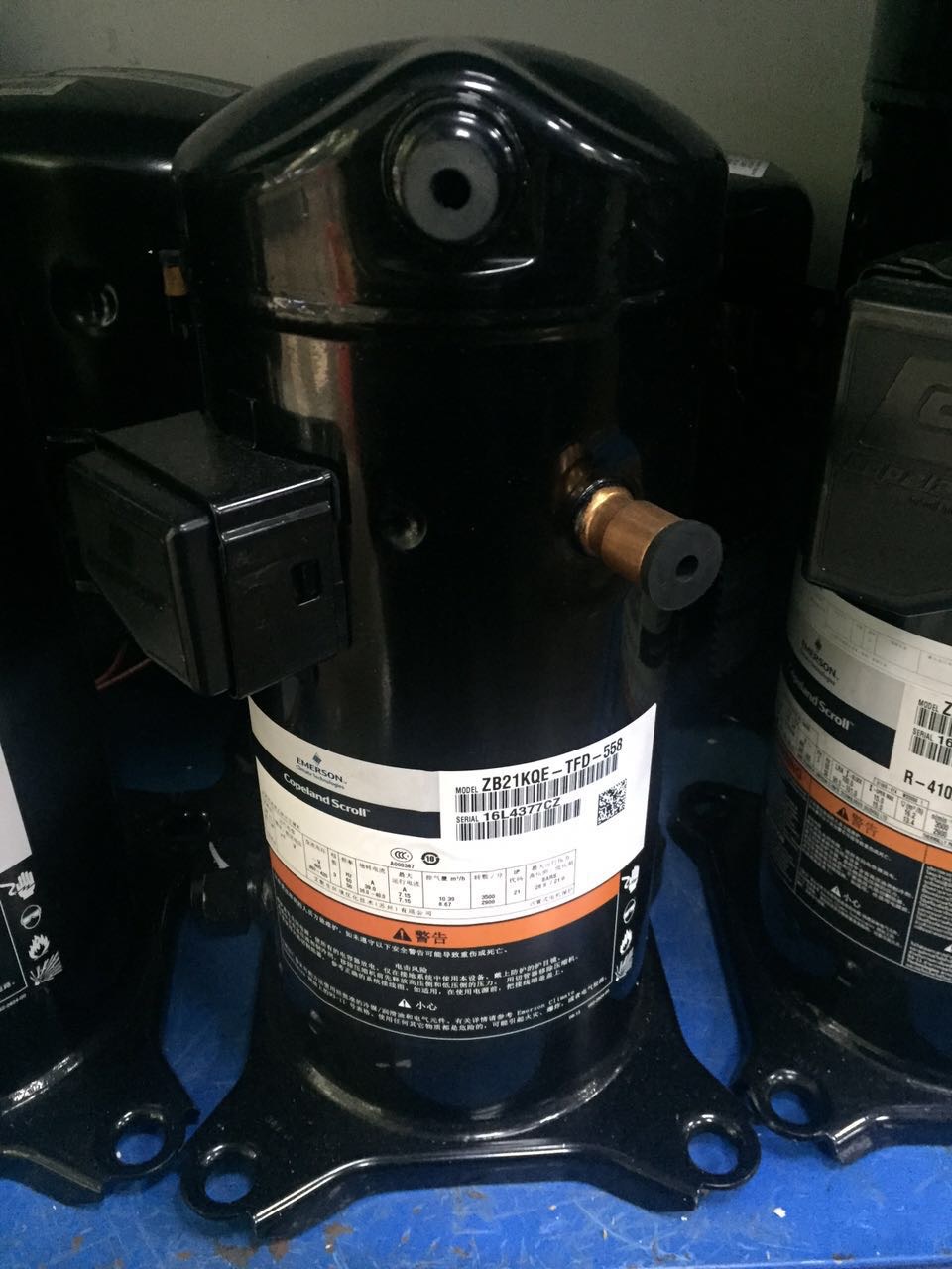 艾默生ZB21KQ-PFJ-558/ZB38KQ-TFD-558谷轮3匹5p中低温冷库压缩机