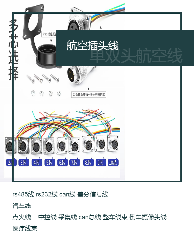 Customized ABB IRB1201200910 robot R1.CP/CS connector 10 pin wiring harness cable teaching pendant cable