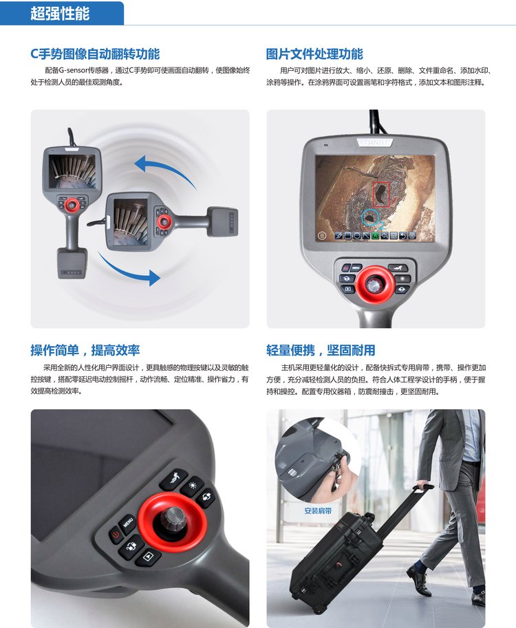 Domestic endoscope manufacturer 2mm 4mm 6mm 8mm industrial endoscope supply Gu'antai pipeline hole detector