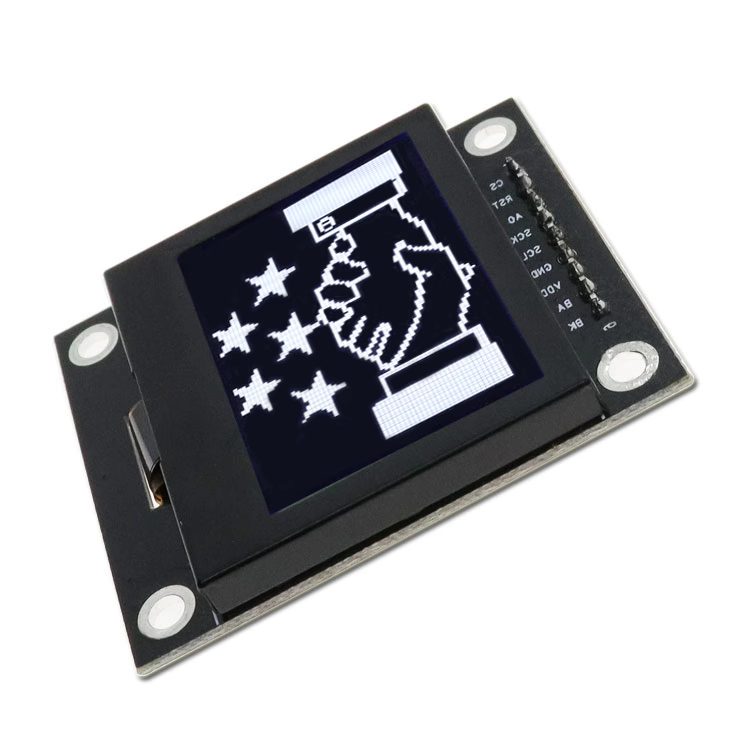 12864 LCD screen LCD 12864 module serial port 12864 dot matrix SPI with iron frame 12864 module Jin Yichen