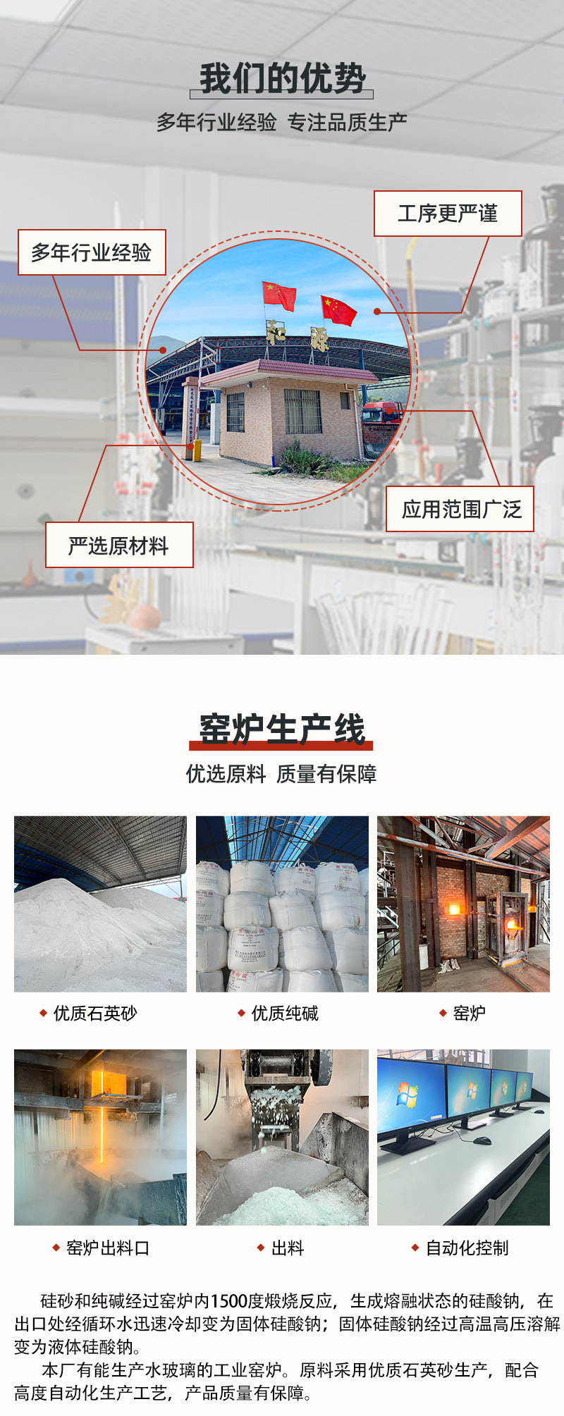 40 ° high clear glass bubble flower alkali liquid Sodium metasilicate acid resistant cement industrial casting barrel manufacturer