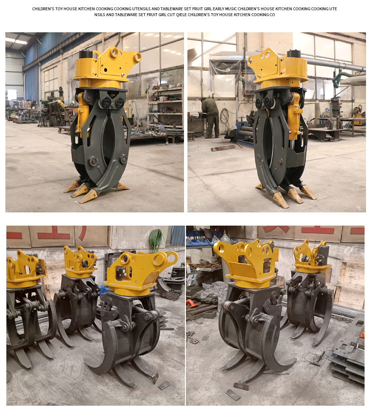 Customized excavator hydraulic small grab clamp Hitachi 75 hook machine accessory single cylinder clamp wooden grab