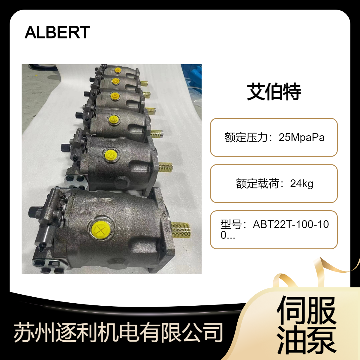 AIbert艾伯特ALBERT油泵ABT22T-100-100-1R01-C1