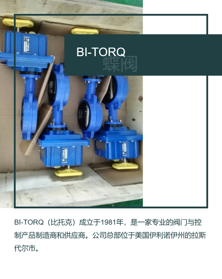 US BI TORQ (BI TORQ) safety valve gear butterfly valve (rotary valve) BI-1500-B-7-P1-2S