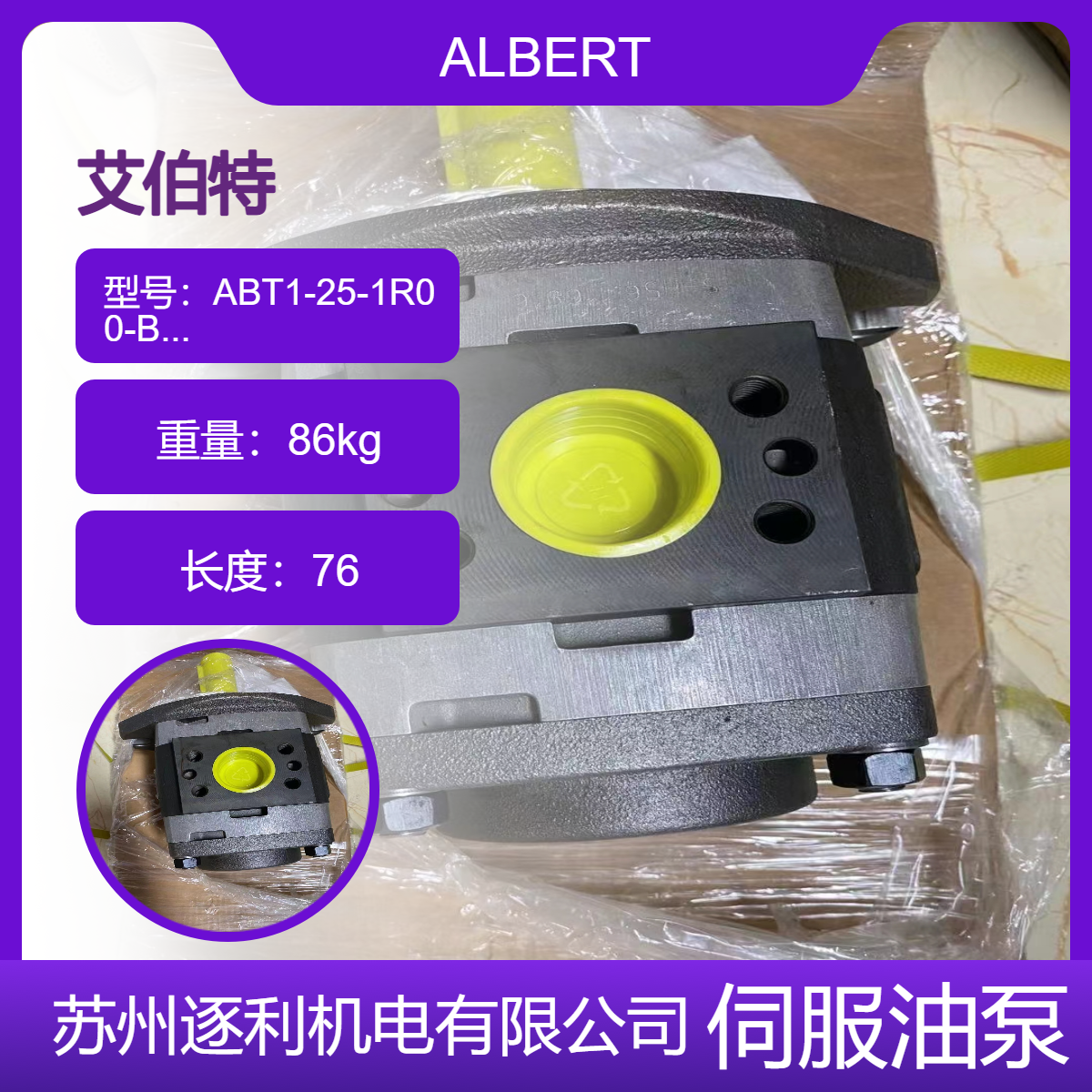 艾伯特ALBERT叶片泵ABT1-25-1R00-B10E ABT2-64-2R00-B50Z