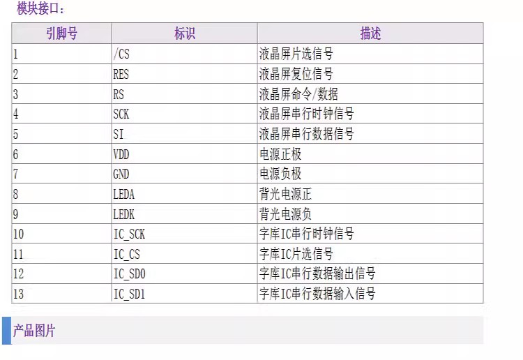 12864 LCD module, LCD dot matrix LCD COG module with font library, LCD dot matrix screen, customizable by Jin Yichen