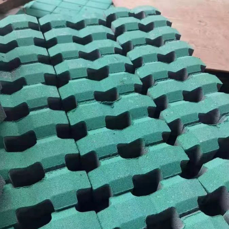 Natural Béton brut herringbone brick grass planting Concrete masonry unit shape can be customized to Tongjin Difa