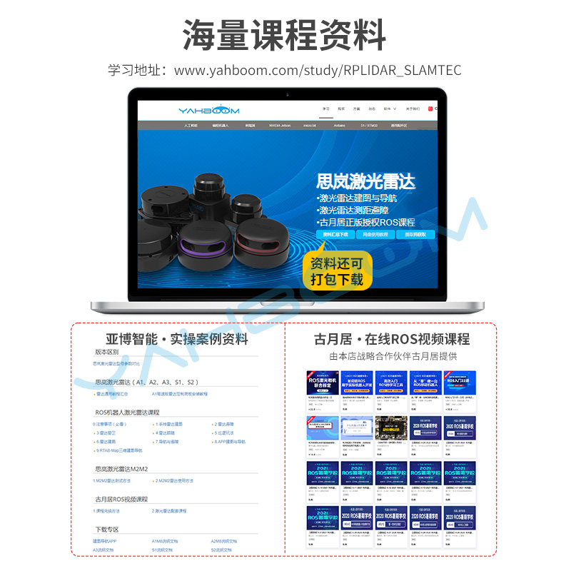 思岚激光雷达RPLIDAR传感器ROS机器人SLAMTEC测距TOF导航A1 S2 M2