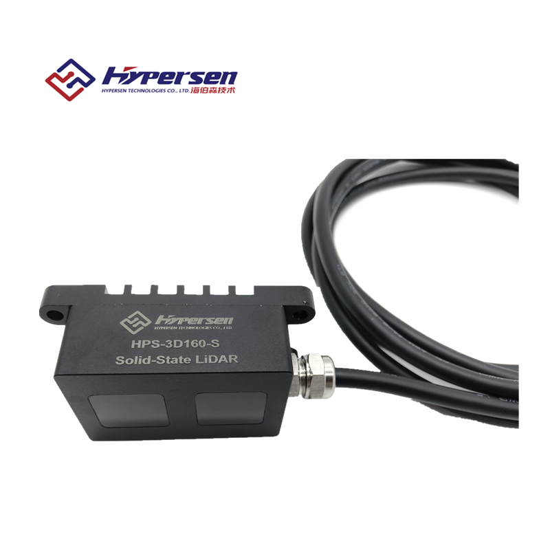 Hypersen HPS-3D160 面阵固态激光雷达传感器测距3D点云图AGV避障