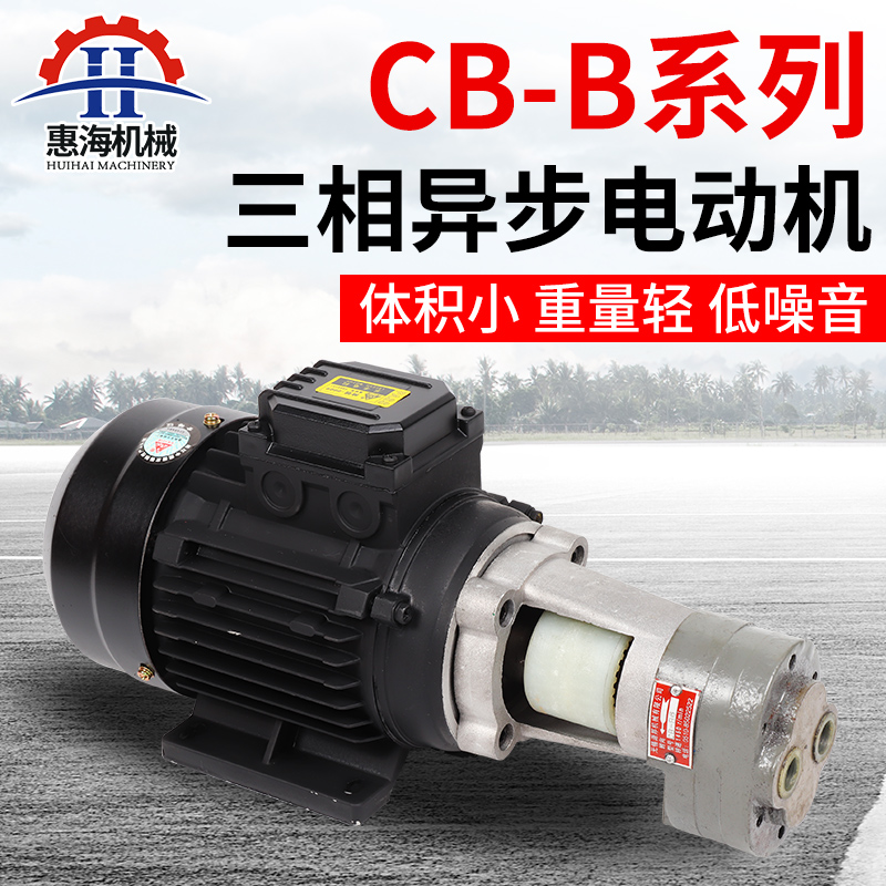惠海CB-B齿轮油泵小型高压三相380V全铜电机液压抽油齿轮泵自吸带