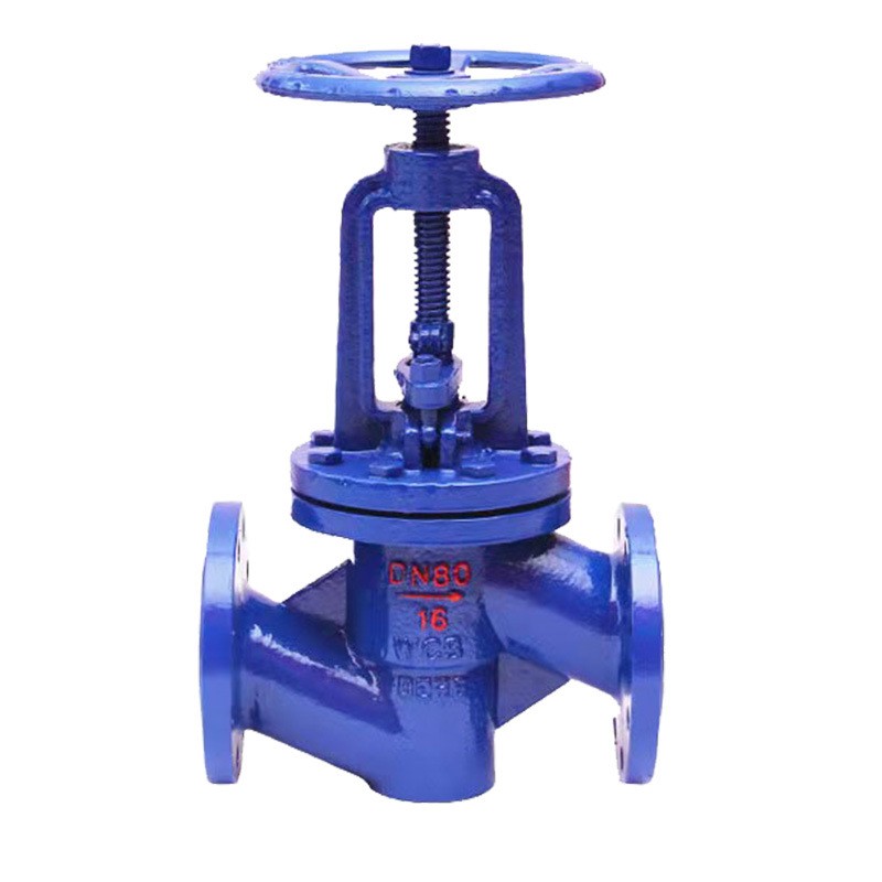 PTFE lined flange globe valve J41F46-16C carbon steel chemical acid and alkali resistant valve