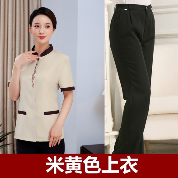 保洁服短袖夏装酒店宾馆PA客房保洁员阿姨工作制服套装清洁工衣服