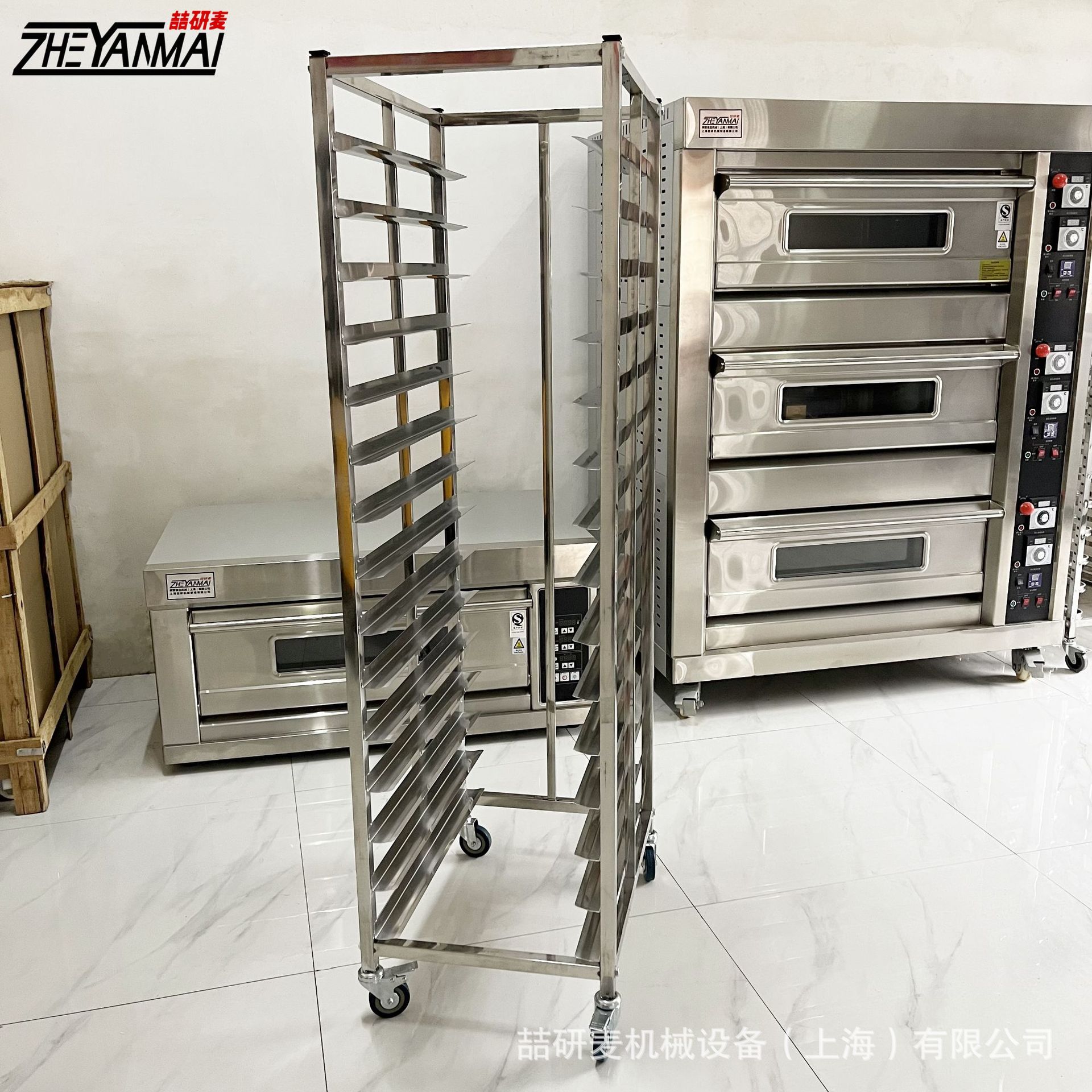 不锈钢铝合金车架 面包食品物料万向轮可移动车架 菜品面包冷却架