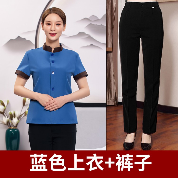 物业保洁工作服女夏季短袖薄款酒店客房医院PA清洁阿姨衣服定制