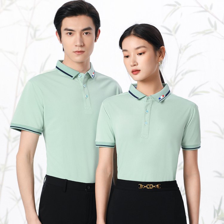 polo衫定制工作服印logo夏季翻领T恤女上衣工装企业工衣定做衣服