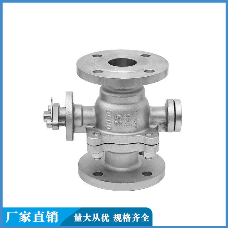 Q47F stainless steel flange ball valve electric fixed sealing performance stable and wear-resistant