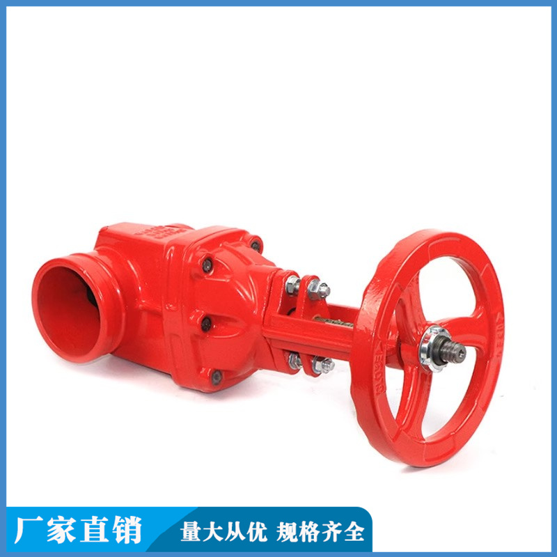 Rising stem red groove gate valve Z81X-16 ocean valve supports customization as needed