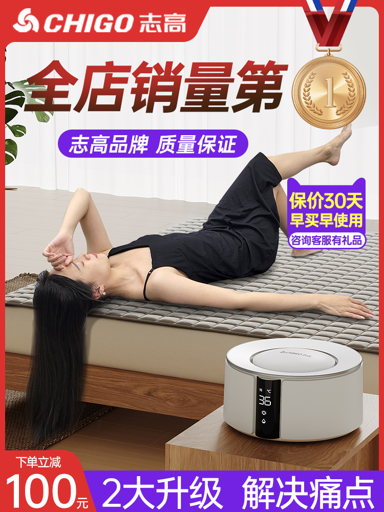 志高水暖电热毯双人水循环双控电褥子单人调温家用水热毯炕加热垫