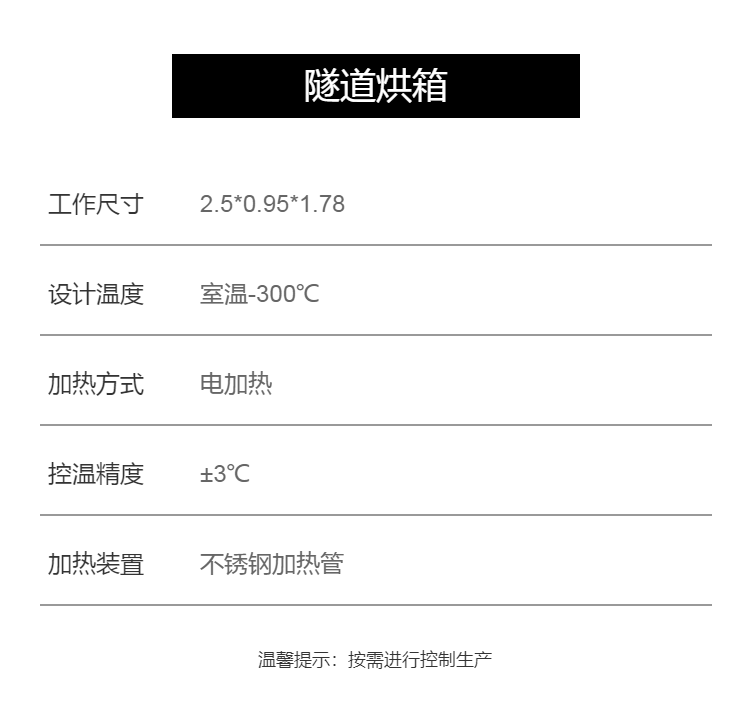 Yutong Battery Diaphragm Shrinkage Box 200 ℃ Stainless Steel Hot Air Circulation Oven YTSD Tunnel Furnace