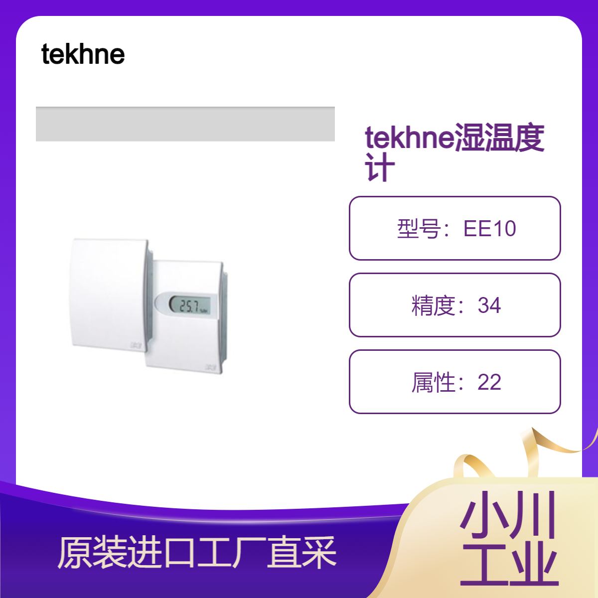 tekhne精度高、长期稳定性好/室内空调管理湿温度计壁挂式EE10