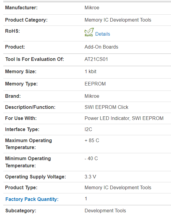 MIKROE-4521 New Original Memory IC Development Tool Mikroe