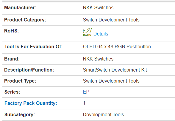 IS-L02L1-C New Original Switch Development Tool NKK Switches