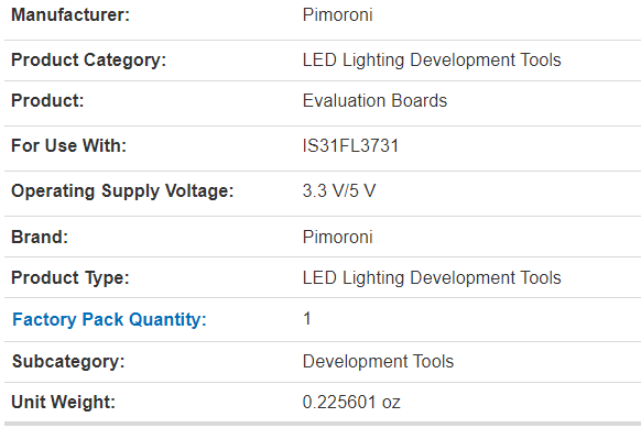 PIM442 New Original LED Lighting Development Tool Pimoroni