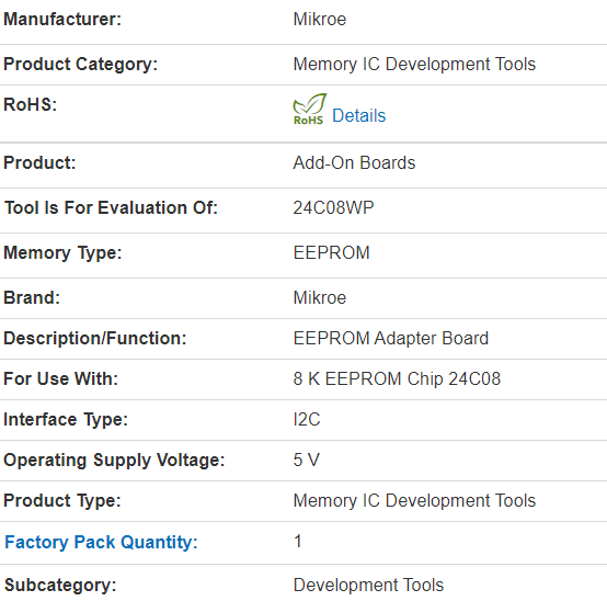 MIKROE-88 New Original Memory IC Development Tool Mikroe