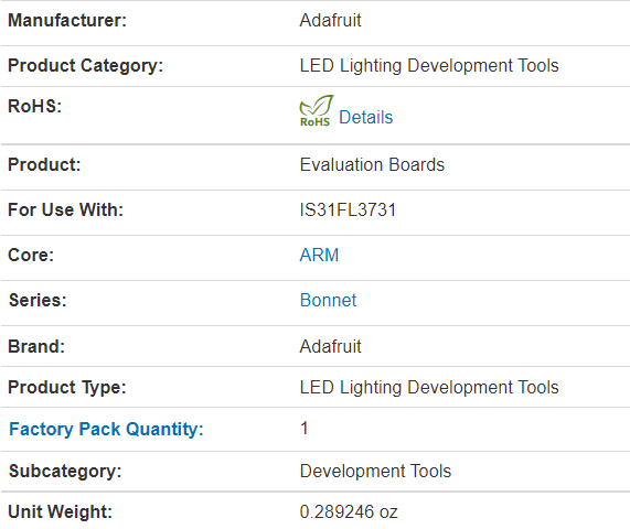 4122 New Original LED Lighting Development Tool Adafruit